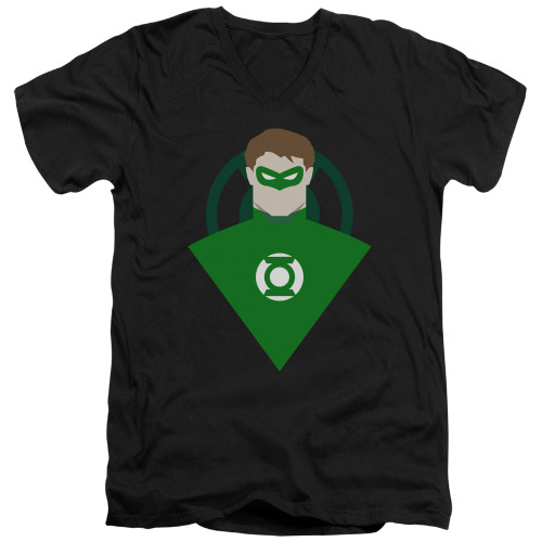 Image for Green Lantern V Neck T-Shirt - Simple GL