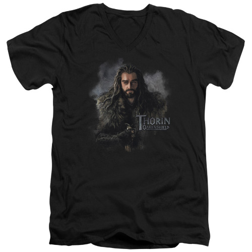 Image for The Hobbit V Neck T-Shirt - King Thorin Oakenshield