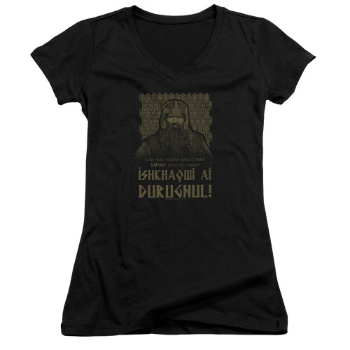 Image for Lord of the Rings Girls V Neck - Shikhaqwi Durugnul