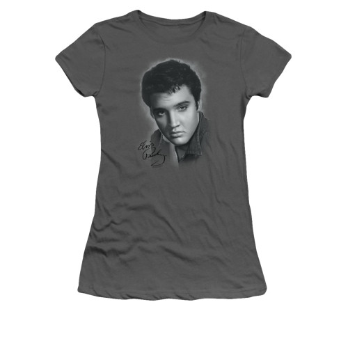 Elvis Girls T-Shirt - Grey Portrait