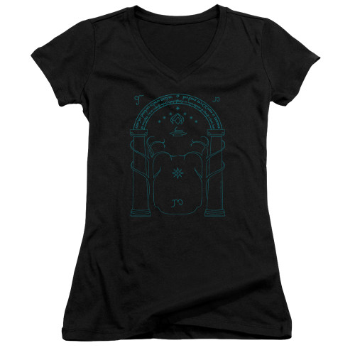 Image for Lord of the Rings Girls V Neck - Doors of Durin