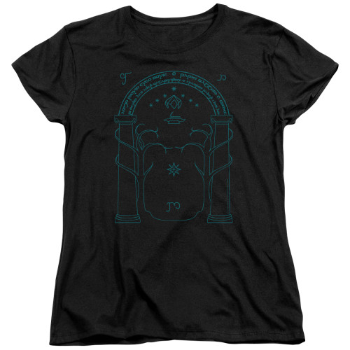 Image for Lord of the Rings Womans T-Shirt - Doors of Durin