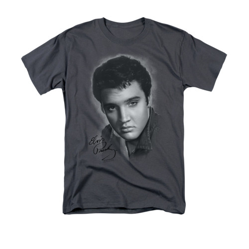 Elvis T-Shirt - Grey Portrait