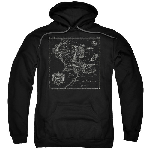 Image for Lord of the Rings Hoodie - Map of M.E.
