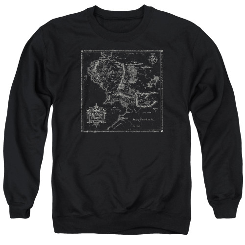 Image for Lord of the Rings Crewneck - Map of M.E.