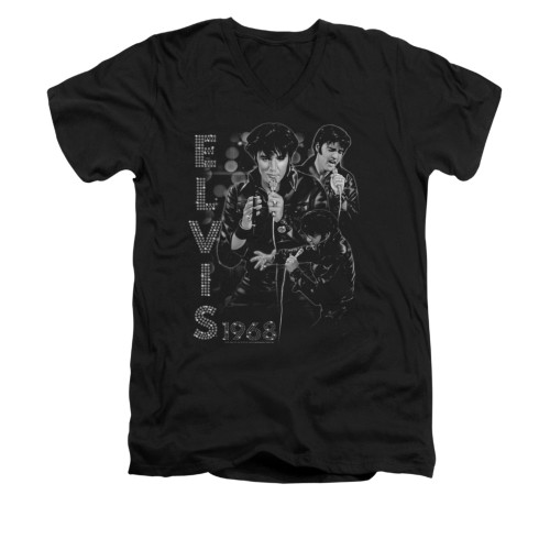 Elvis V-Neck T-Shirt Leathered