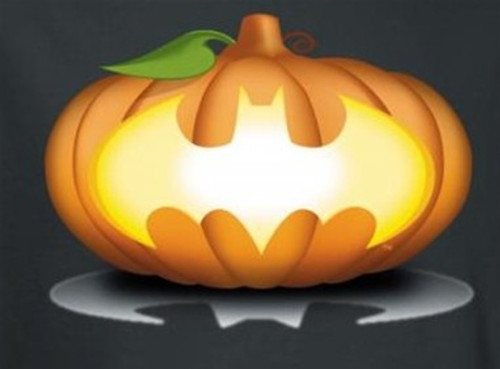 Batman T-Shirt - Halloween Bat Pumpkin Logo