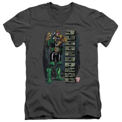 Image for Judge Dredd V Neck T-Shirt - Blam