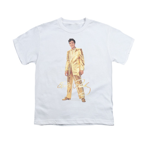 Elvis Youth T-Shirt - Gold Lame Suit