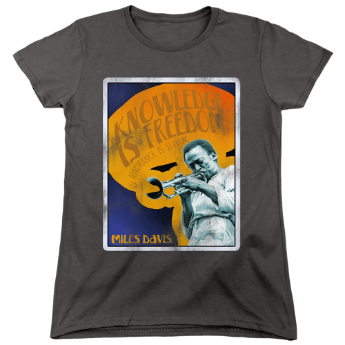 Image for Miles Davis Womans T-Shirt - Knowledge and Ignorance