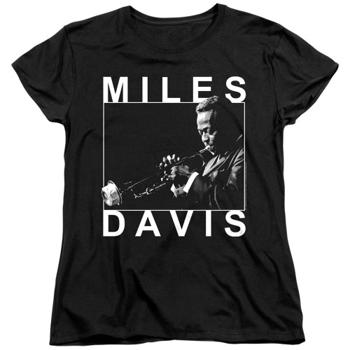 Image for Miles Davis Womans T-Shirt - Monochrome