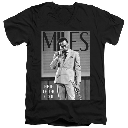 Image for Miles Davis V Neck T-Shirt - Simply Cool