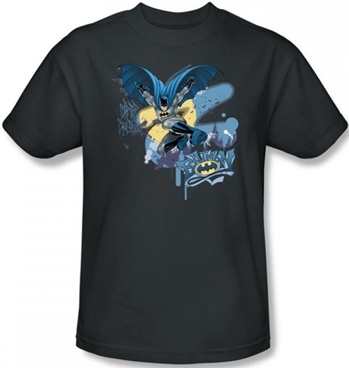 Image Closeup for Batman T-Shirt - Into the Night