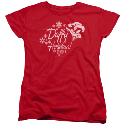 Image for Looney Tunes Woman's T-Shirt - Daffy Holidays