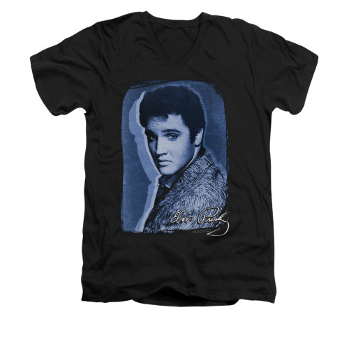 Elvis V-Neck T-Shirt Overlay