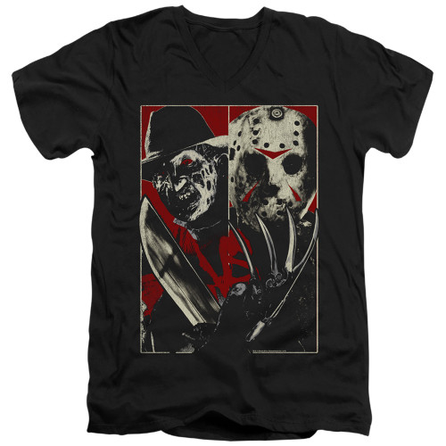 Image for Freddy vs Jason V Neck T-Shirt - VS