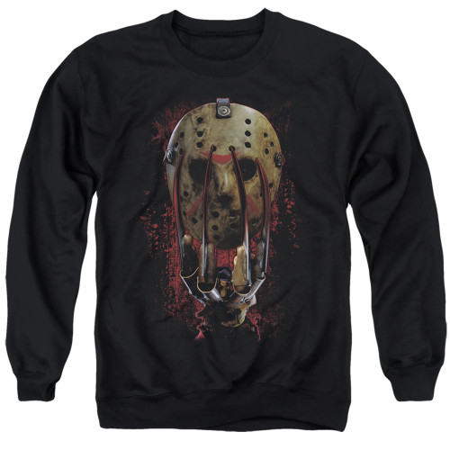 Image for Freddy vs Jason Crewneck - Mask and Claws