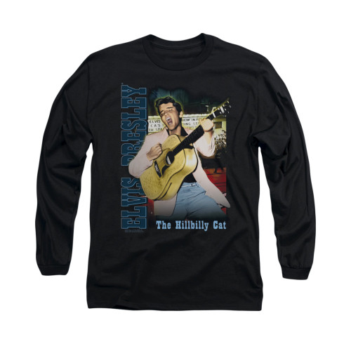 Elvis Long Sleeve T-Shirt - Memphis Cat