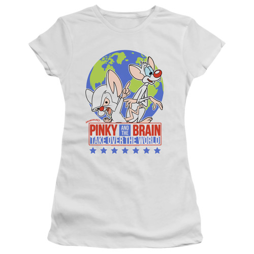 Image for Pinky and the Brain Girls T-Shirt - Campaign
