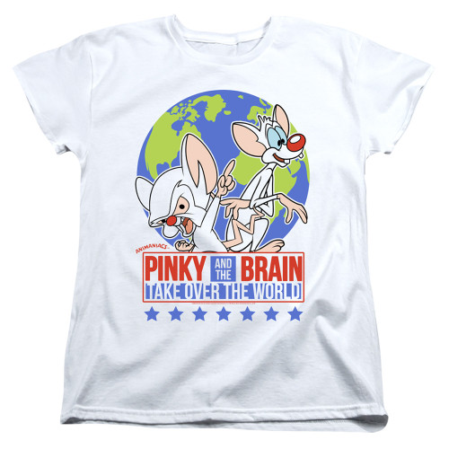 Image for Pinky and the Brain Woman's T-Shirt - Campaign