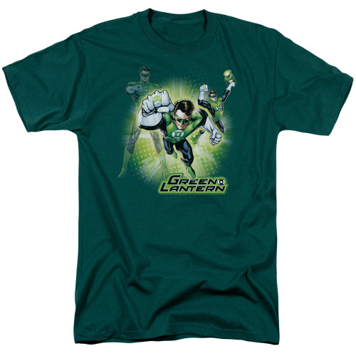 Image for Justice League of America Lantern Green Lantern Burst T-Shirt