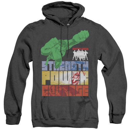 Image for Justice League of America Heather Hoodie - Heroic Qualities