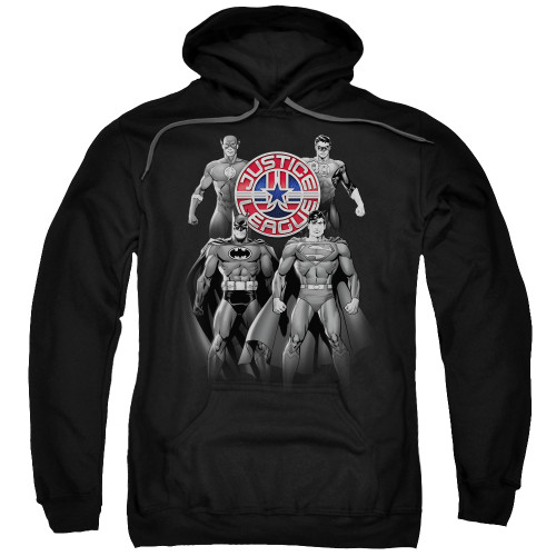 Image for Justice League of America Hoodie - Shades of Grey