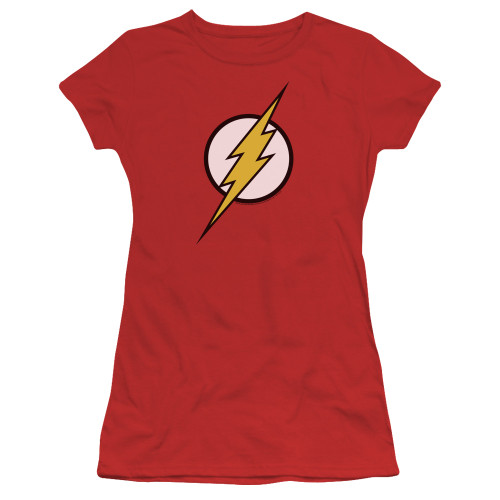 Image for Justice League of America Flash Logo Girls Shirt