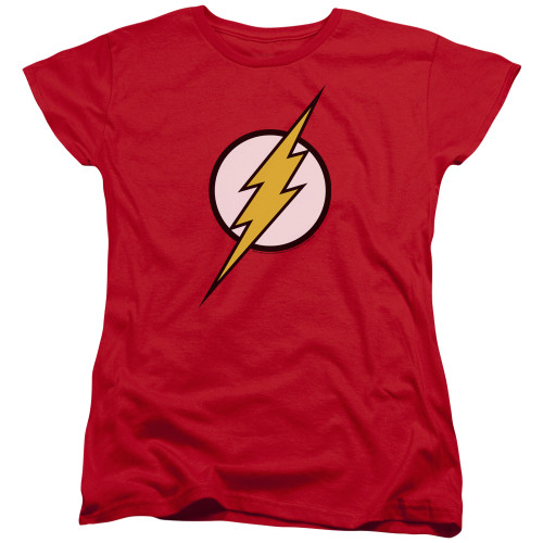Image for Justice League of America Flash Logo Woman's T-Shirt