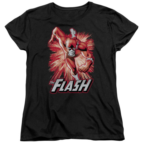 Image for Justice League of America Flash Red & Grey Woman's T-Shirt