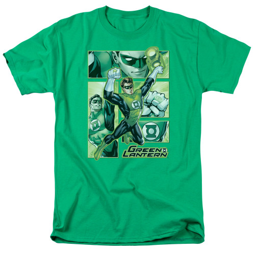 Image for Justice League of America Green Lantern Panels T-Shirt
