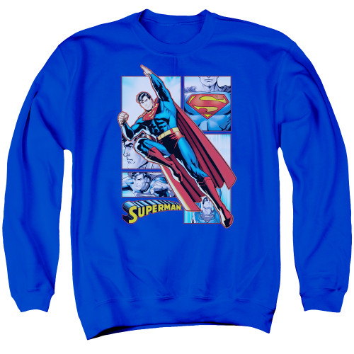Image for Justice League of America Crewneck - Superman Panels