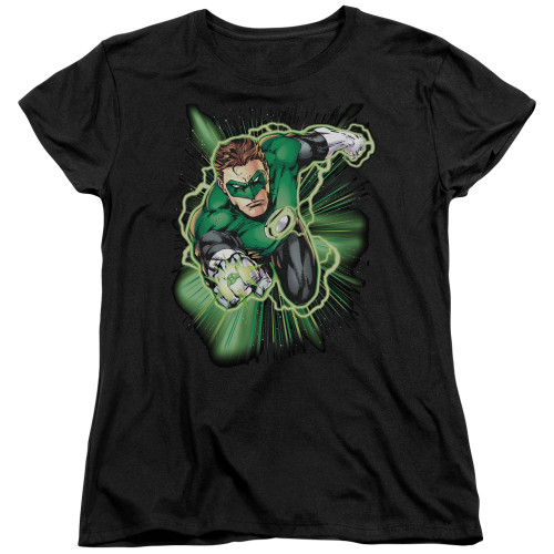 Image for Justice League of America Green Lantern Energy Woman's T-Shirt