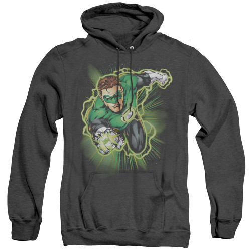 Image for Justice League of America Heather Hoodie - Green Lantern Energy