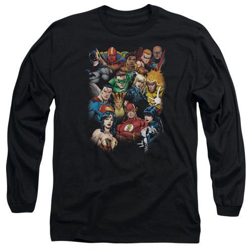 Image for Justice League of America Long Sleeve Shirt - The Leagues All Here