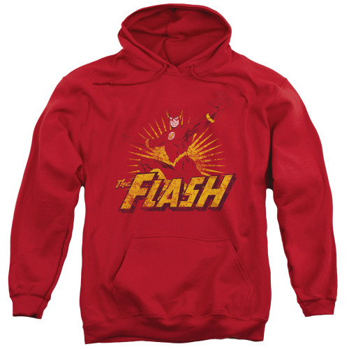 Image for Justice League of America Hoodie - Flash Rough Distress