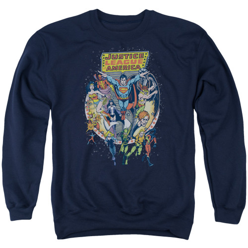 Image for Justice League of America Crewneck - Star Group