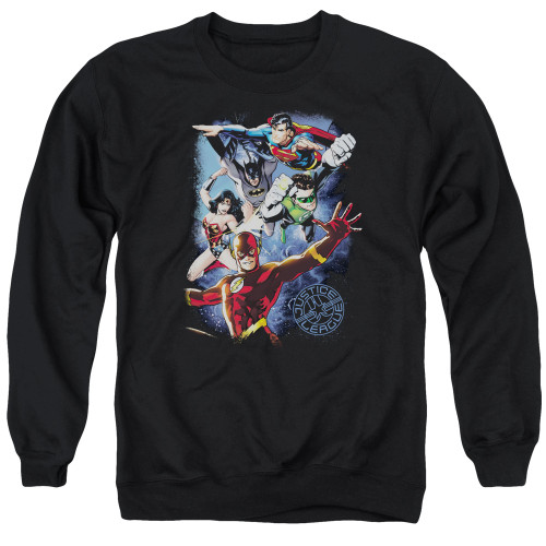 Image for Justice League of America Crewneck - Galactic Attack Color