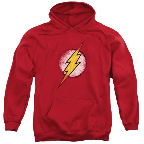 Image for Justice League of America Hoodie - Destroyed Flash Logo