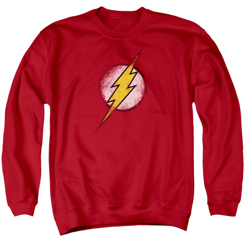 Image for Justice League of America Crewneck - Destroyed Flash Logo