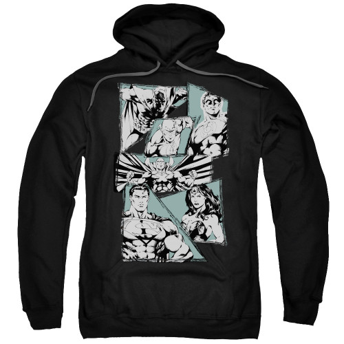 Image for Justice League of America Hoodie - A Mighty League