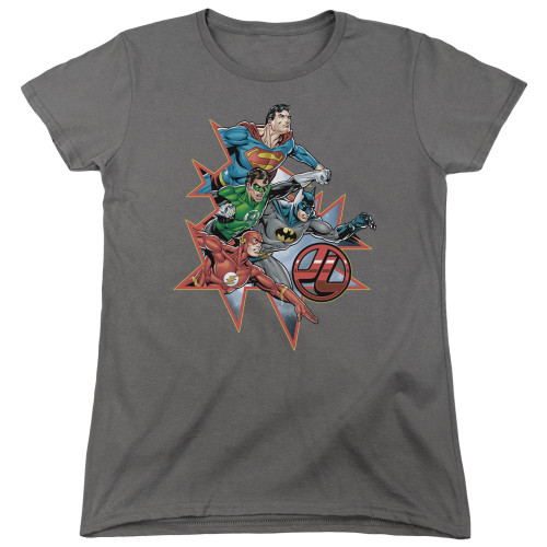 Image for Justice League of America Starburst Woman's T-Shirt