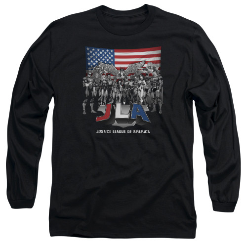 Image for Justice League of America Long Sleeve Shirt - All American Eagle