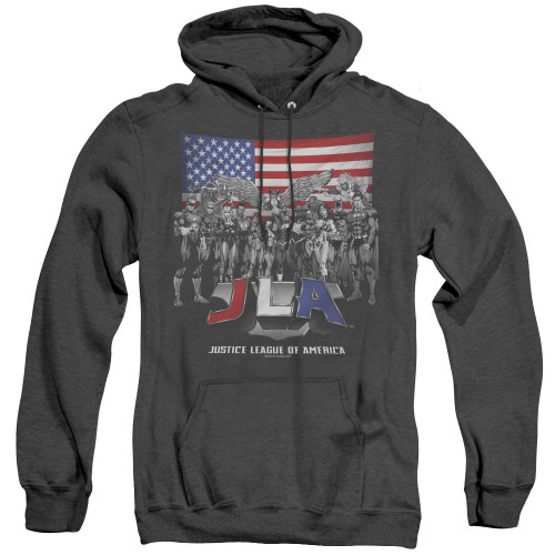 Image for Justice League of America Heather Hoodie - All American Eagle