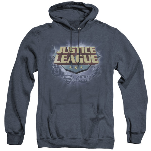 Image for Justice League of America Heather Hoodie - Storm Logo