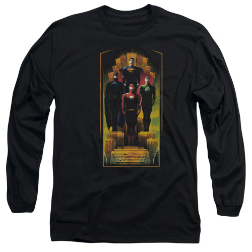 Image for Justice League of America Long Sleeve Shirt - Deco