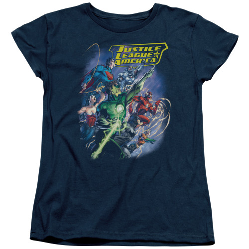 Image for Justice League of America Onward Woman's T-Shirt