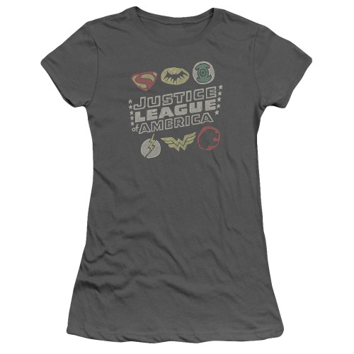 Image for Justice League of America Symbols Girls Shirt