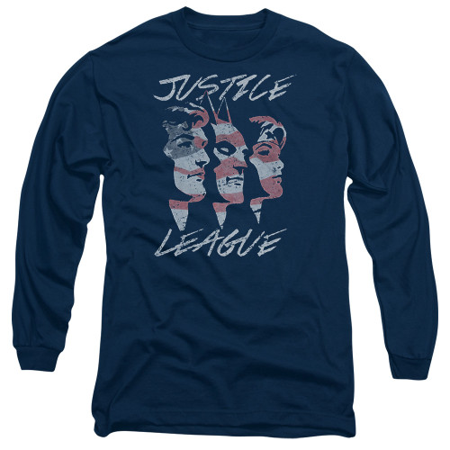 Image for Justice League of America Long Sleeve Shirt - Justice for America