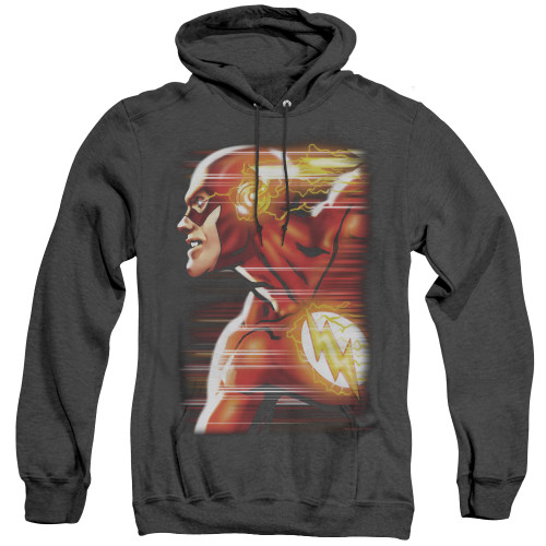 Image for Justice League of America Heather Hoodie - Speed Head